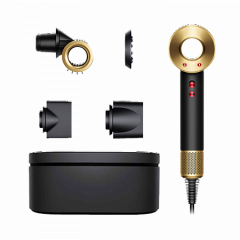 Фен Dyson Supersonic HD15 Чёрный/Золотой (футляр)