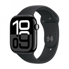 Часы Apple Watch Series 10, 42 мм, корпус цвета "черный глянец",  ремешок "черного" цвета