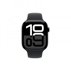 Часы Apple Watch Series 10, 42 мм, корпус цвета "черный глянец",  ремешок "черного" цвета — фото 2