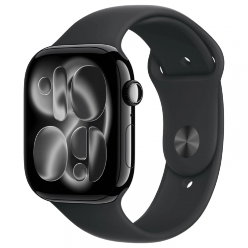 Часы Apple Watch Series 11, 42 мм, алюминий цвета "Jet Black", ремешок "Black"