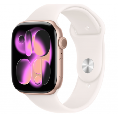 Часы Apple Watch Series 11, 46 мм, алюминий цвета "Rose Gold", ремешок "Light Blush"