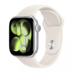 Часы Apple Watch Series 11, 46 мм, алюминий цвета "Silver", ремешок "Starlight"