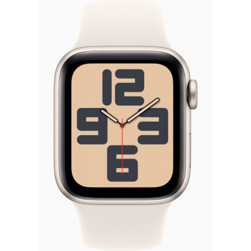 Apple Watch SE 2024, 40 мм, корпус из алюминия цвета «сияющая звезда» — фото 2