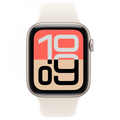 Часы Apple Watch SE 3 2025, 40 мм, алюминий цвета "Starlight", ремешок "Starlight" — фото 2