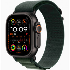 Часы Apple Watch Ultra 2 GPS, 49 мм, корпус из черного титана, ремешок Alpine зеленого цвета
