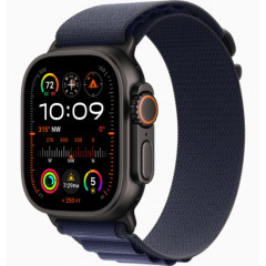 Часы Apple Watch Ultra 2 GPS, 49 мм, корпус из черного титана, ремешок Alpine темно-синего цвета
