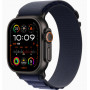 Часы Apple Watch Ultra 2 GPS, 49 мм, корпус из черного титана, ремешок Alpine темно-синего цвета