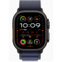 Часы Apple Watch Ultra 2 GPS, 49 мм, корпус из черного титана, ремешок Alpine темно-синего цвета