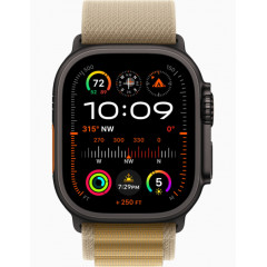 Часы Apple Watch Ultra 2 GPS, 49 мм, корпус из черного титана, ремешок Alpine цвета загар — фото 2
