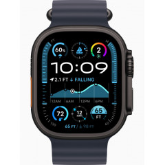Часы Apple Watch Ultra 2 GPS, 49 мм, корпус из черного титана, ремешок Ocean темно-синего цвета — фото 2