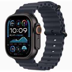 Часы Apple Watch Ultra 2 GPS, 49 мм, корпус из черного титана, ремешок Ocean темно-синего цвета
