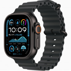 Часы Apple Watch Ultra 2 GPS, 49 мм, корпус из черного титана, ремешок Ocean черного цвета