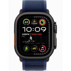 Часы Apple Watch Ultra 2 GPS, 49 мм, корпус из черного титана, ремешок Trail голубого цвета — фото 2