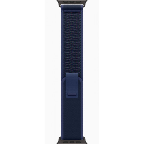 Часы Apple Watch Ultra 2 GPS, 49 мм, корпус из черного титана, ремешок Trail голубого цвета — фото 3