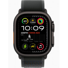 Часы Apple Watch Ultra 2 GPS, 49 мм, корпус из черного титана, ремешок Trail черного цвета — фото 2