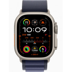 Часы Apple Watch Ultra 2 GPS, 49 мм, корпус из бежевого титана, ремешок Alpine темно-синего цвета — фото 2