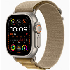 Часы Apple Watch Ultra 2 GPS, 49 мм, корпус из бежевого титана, ремешок Alpine цвета загар