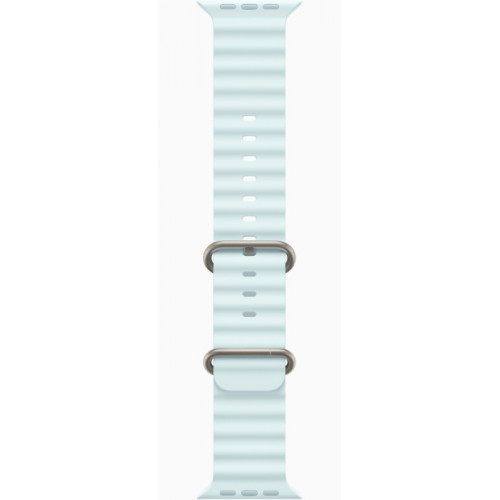 Часы Apple Watch Ultra 2 GPS, 49 мм, корпус из бежевого титана, ремешок Ocean голубого цвета — фото 3