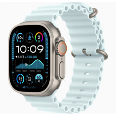 Часы Apple Watch Ultra 2 GPS, 49 мм, корпус из бежевого титана, ремешок Ocean голубого цвета