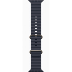 Часы Apple Watch Ultra 2 GPS, 49 мм, корпус из бежевого титана, ремешок Ocean темно-синего цвета — фото 3