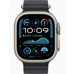 Часы Apple Watch Ultra 2 GPS, 49 мм, корпус из бежевого титана, ремешок Ocean черного цвета — фото 2