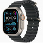 Часы Apple Watch Ultra 2 GPS, 49 мм, корпус из бежевого титана, ремешок Ocean черного цвета