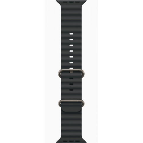Часы Apple Watch Ultra 2 GPS, 49 мм, корпус из бежевого титана, ремешок Ocean черного цвета — фото 3