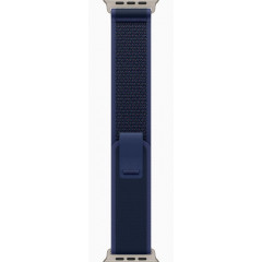 Часы Apple Watch Ultra 2 GPS, 49 мм, корпус из бежевого титана, ремешок Trail голубого цвета — фото 3
