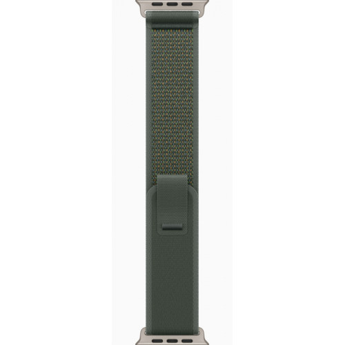 Часы Apple Watch Ultra 2 GPS, 49 мм, корпус из бежевого титана, ремешок Trail зеленого цвета — фото 3