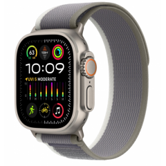 Часы Apple Watch Ultra 2 GPS, 49 мм, корпус из титана, ремешок Trail зеленого/серого цвета